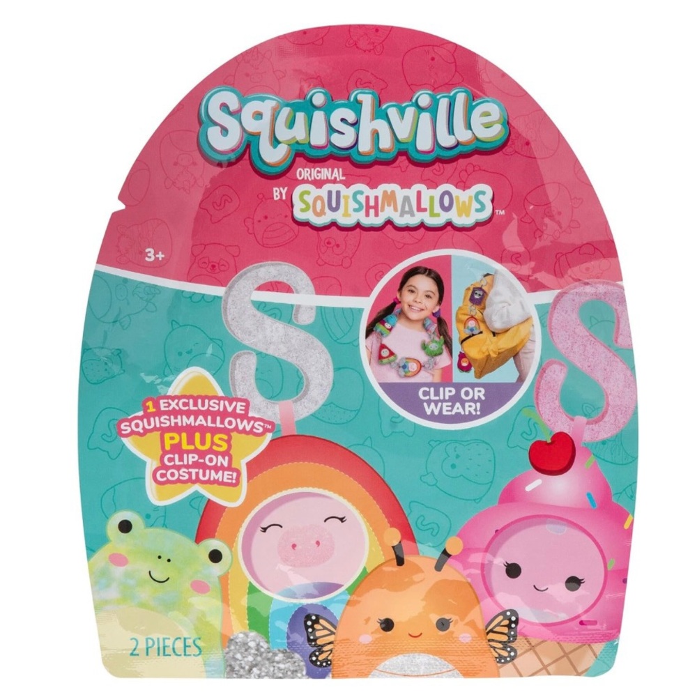New Squishville by Squishmallows Clip-On Costume Set - Mystery Pack